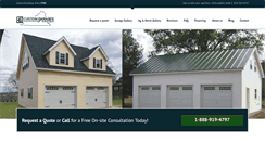 Desktop Screenshot of customgaragesofvirginia.com